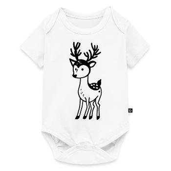 Deer - Baby Premium short-sleeve bodysuit - white - Front