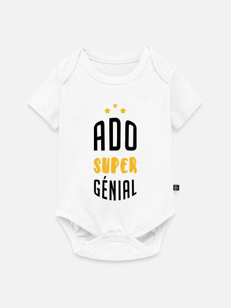 adolescent / enfant / ado / adolescente - Body à manches courtes Premium Bébé - blanc