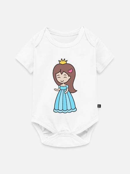 Prinzessin - Baby Premium Kurzarmbody - Weiß