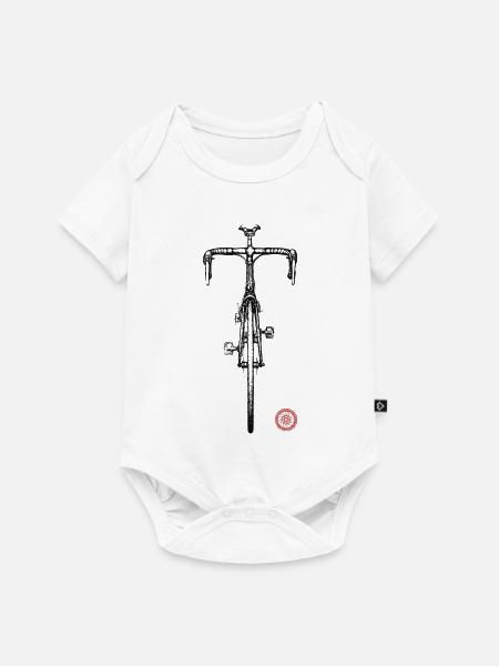 Rennrad - Baby Premium Kurzarmbody - Weiß