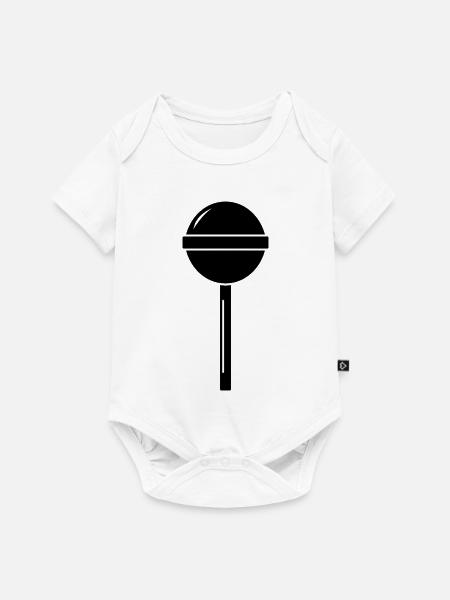 Lutscher - Baby Premium Kurzarmbody - Weiß