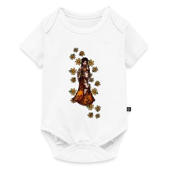 Boho Henna Flora Goddess - Baby Premium short-sleeve bodysuit - white - Front