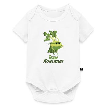 Kohlrabi Vegetables Superfood Vegetarian Vegan Hero - Baby Premium short-sleeve bodysuit - white - Front