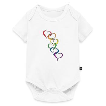 LGBT Cadeau sort Amis Pride Droits - Body à manches courtes Premium Bébé - blanc - Devant