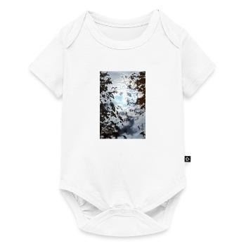 Äste vor Mondlicht - Baby Premium Kurzarmbody - Weiß - Vorne