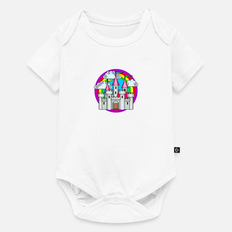 Château enchanté - Body à manches courtes Premium Bébé - blanc