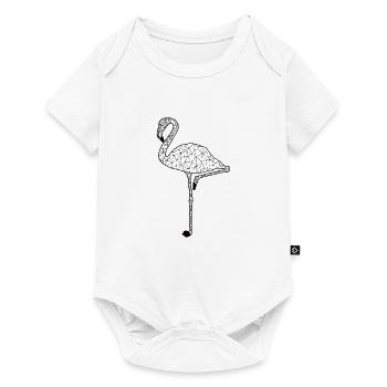 Flamingoo GeomeTRIX - Baby Premium Kurzarmbody - Weiß - Vorne