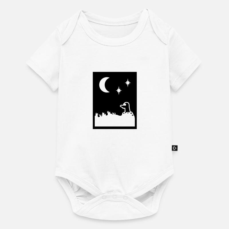 Taupe dans la nuit / Midnight Digger (1c) - Body à manches courtes Premium Bébé - blanc