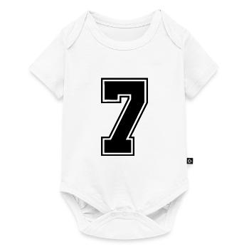 7 - Baby Premium Kurzarmbody - Weiß - Vorne