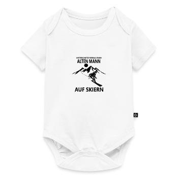 Ski Ski Motif pour Skieur Skieur - Body à manches courtes Premium Bébé - blanc - Devant