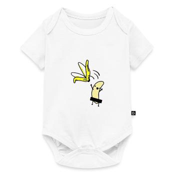 Banane ohne Schale - Baby Premium Kurzarmbody - Weiß - Vorne