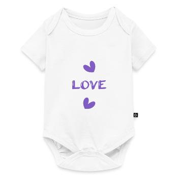 PAAR. ICH HABE GERADE GEHEIRATET. Junggesellinnenabschied. VALENTINSTAG. MARIES - Baby Premium Kurzarmbody - Weiß - Vorne