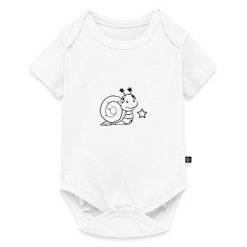 Snail with star - Baby Premium short-sleeve bodysuit - white - Front
