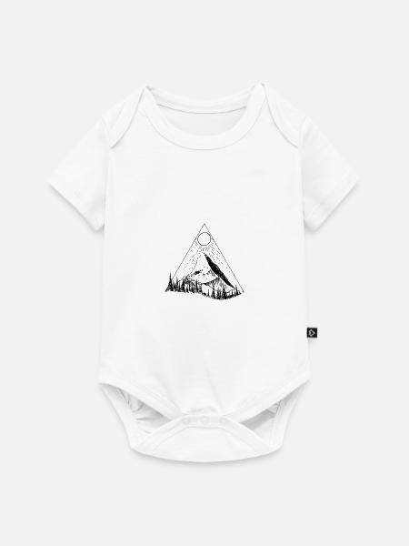 sonne berg natur - Baby Premium Kurzarmbody - Weiß