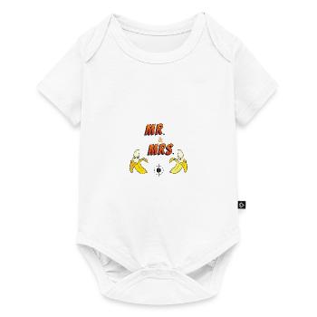 Mr. & MRS. - Baby Premium Kurzarmbody - Weiß - Vorne