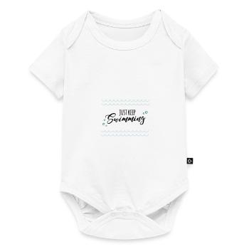 keep swimming - Body à manches courtes Premium Bébé - blanc - Devant