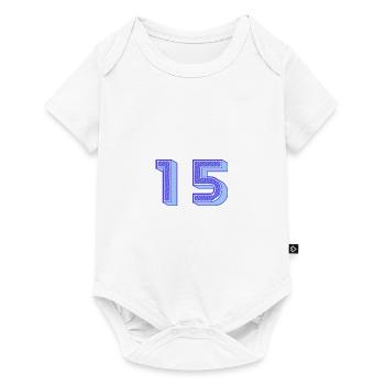 15. 15 ANS. 15e ANNIVERSAIRE. ANNIVERSAIRE 15 ANS. - Body à manches courtes Premium Bébé - blanc - Devant