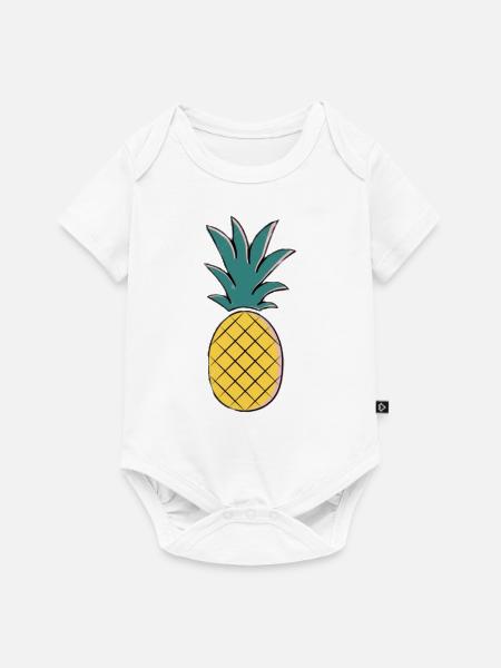 Pineapple - Baby Premium Kurzarmbody - Weiß