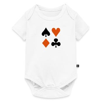 Poker - Baby Premium short-sleeve bodysuit - white - Front