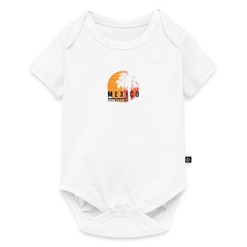 Artistic Playa Del Carmen Mexico Cool Palm Tree - Baby Premium short-sleeve bodysuit - white - Front