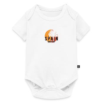 Vacances artistiques à Barcelone en Espagne - Body à manches courtes Premium Bébé - blanc - Devant