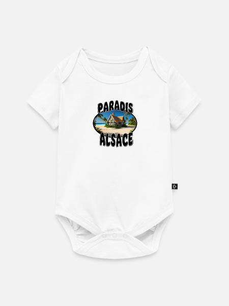 Paradies Elsass - Baby Premium Kurzarmbody - Weiß