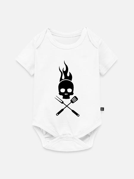 bbq - Baby Premium Kurzarmbody - Weiß