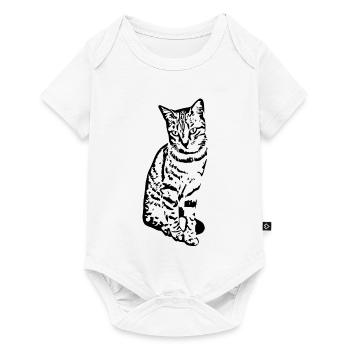 Chat Chaton Tigre Chat Chat Chat Cadeau - Body à manches courtes Premium Bébé - blanc - Devant