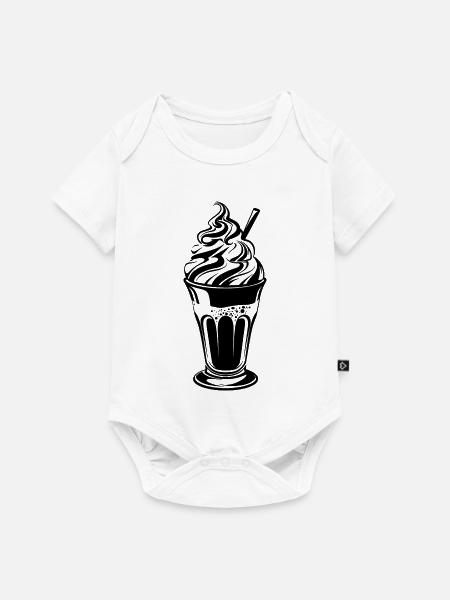 Eisbecher - Baby Premium Kurzarmbody - Weiß
