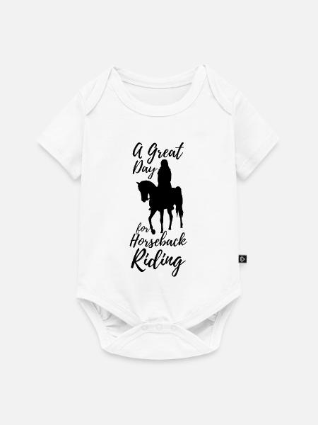 Reiterin - Baby Premium Kurzarmbody - Weiß