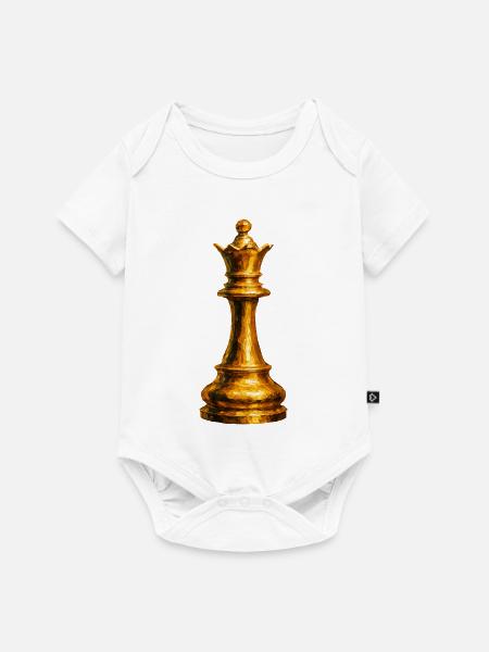 Die Goldene Dame: Absolutes Machtschach - Baby Premium Kurzarmbody - Weiß