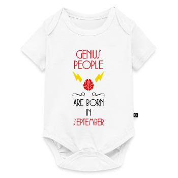 The Genies were born in September Humour - Baby Premium short-sleeve bodysuit - white - Front
