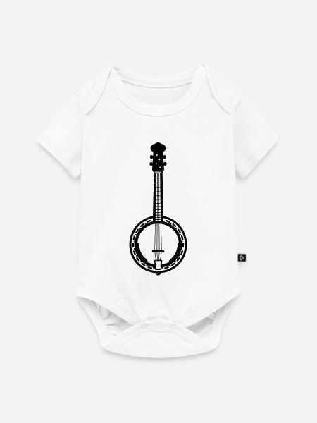 Banjo - Baby Premium Kurzarmbody - Weiß