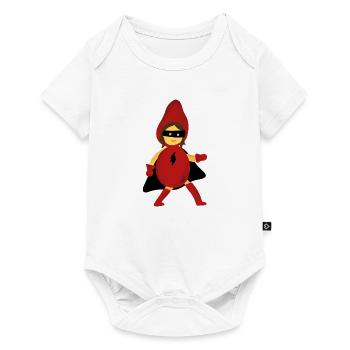 Superheldin rot - Baby Premium Kurzarmbody - Weiß - Vorne