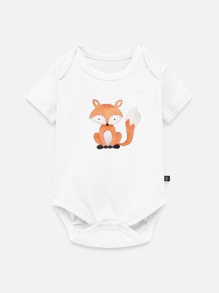Petit renard - Body à manches courtes Premium Bébé - blanc