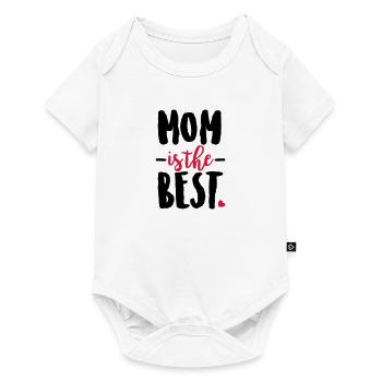 Mom is the best - Baby Premium short-sleeve bodysuit - white - Front