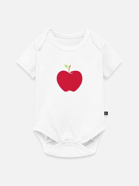 Apfel - Baby Premium Kurzarmbody - Weiß