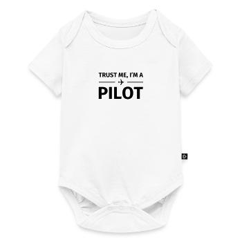 Trust me I'm an Pilot - Baby Premium short-sleeve bodysuit - white - Front