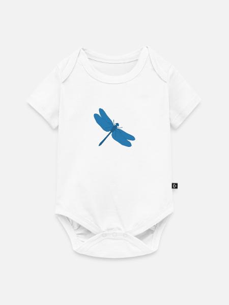 Libelle - Dragonfly - Baby Premium Kurzarmbody - Weiß