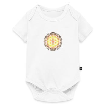 flower of life flower of life 19 circle 19 circle - Baby Premium short-sleeve bodysuit - white - Front