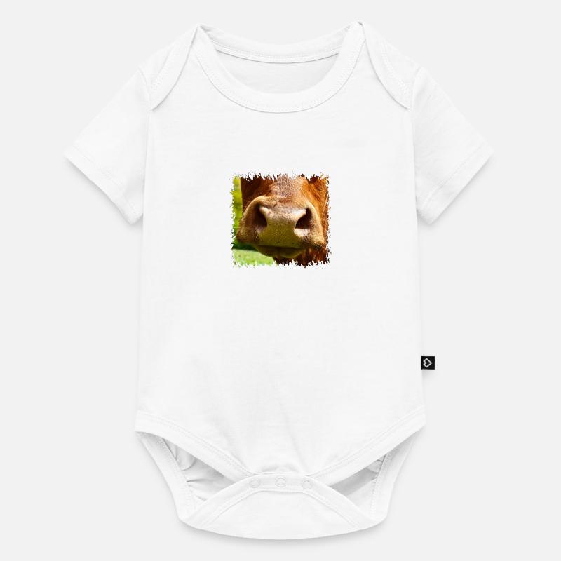 Muh !!! - Baby Premium Kurzarmbody - Weiß