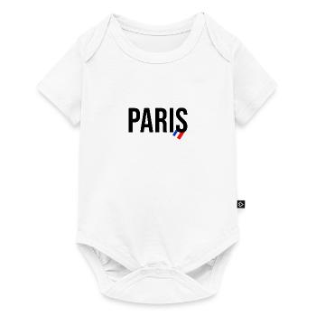 Paris France Love City Blue White Red Flag - Baby Premium short-sleeve bodysuit - white - Front
