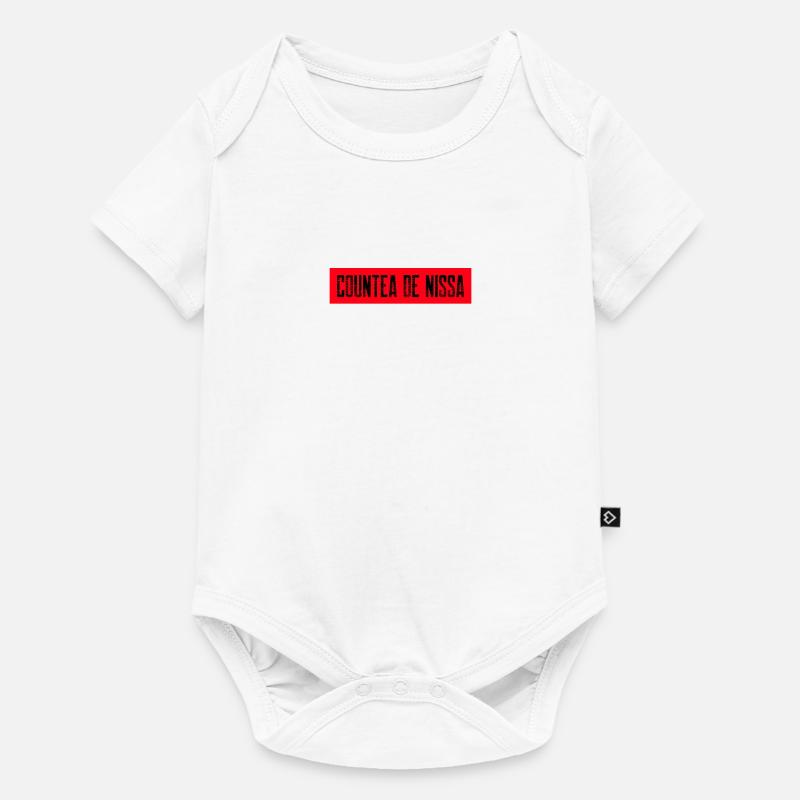 cadeau t-shirt COUNTEA DE NISSA, comté de Nice - Body à manches courtes Premium Bébé - blanc