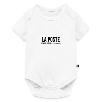 la poste livraison en cours cadeau - Body à manches courtes Premium Bébé - blanc - Devant