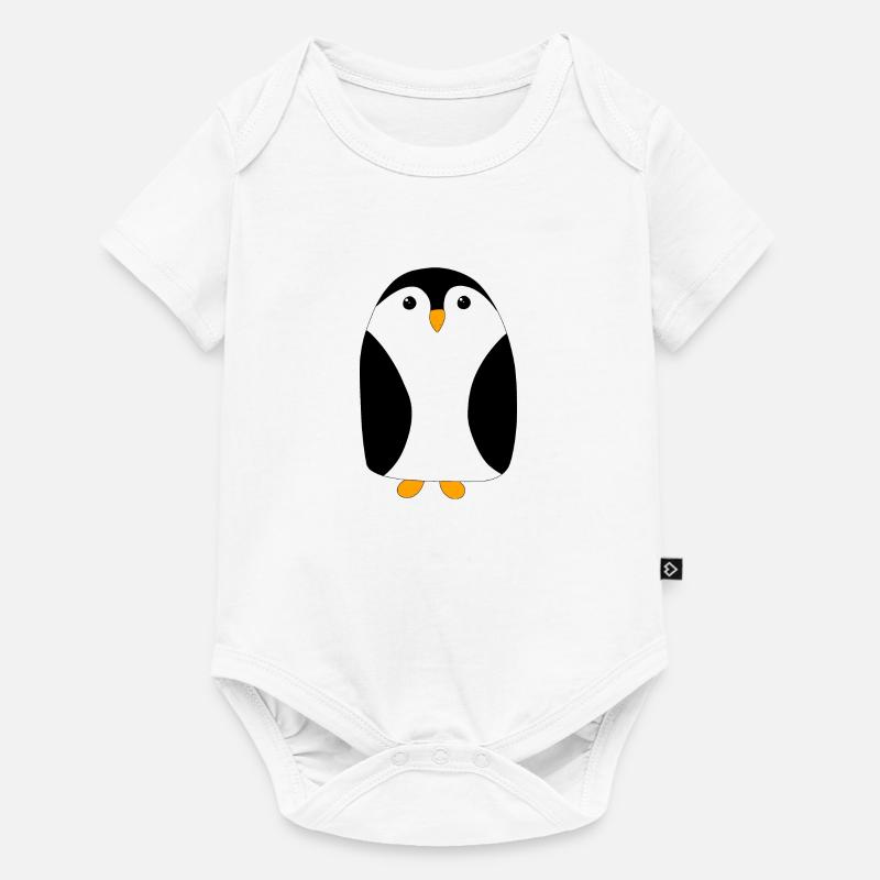 Petit pingouin mignon - Body à manches courtes Premium Bébé - blanc