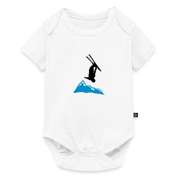 freefall_mountain - Body à manches courtes Premium Bébé - blanc - Devant