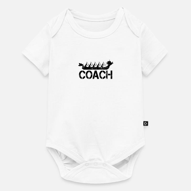 Drachenboot Trainer - Baby Premium Kurzarmbody - Weiß