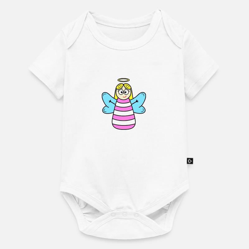 Ange - Body à manches courtes Premium Bébé - blanc
