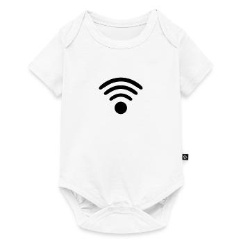 WLAN Internet Online Smartphone Cadeau - Body à manches courtes Premium Bébé - blanc - Devant