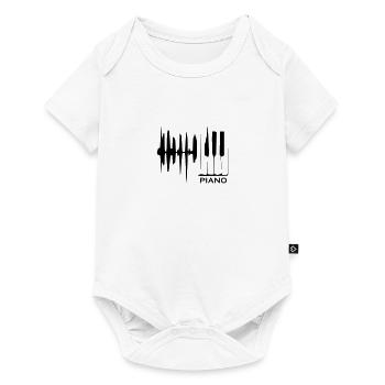 Musique de piano - Body à manches courtes Premium Bébé - blanc - Devant
